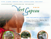 Tablet Screenshot of camping-vert-gapeau.com